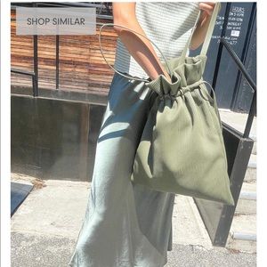 Oak and Fort Pleated Bucket Bag